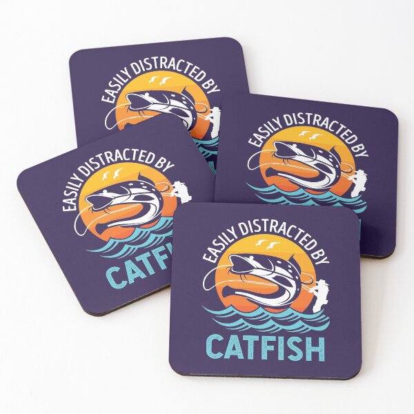 Item preview, Easily Distracted by Catfish Fishing Catfishing Lover Fisherman designed and sold by jaygo.