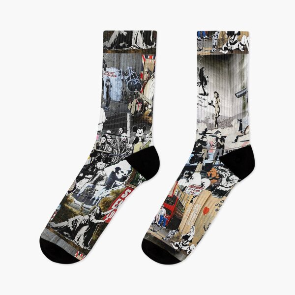 Item preview, Banksy Graffiti Collage Art designed and sold by Stephen Chambers / The Pop Art Factory.