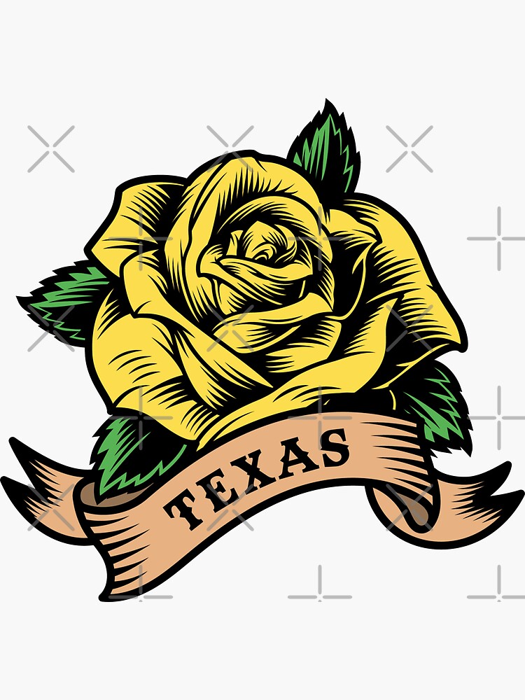 Awesome Yellow Rose Of Texas Pattern Flower Graphic T-Shirt Awesome Yellow Rose Of Texas Pattern Flower Graphic T-Shirt