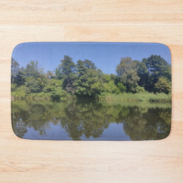Item preview, Green trees rest at the bluelake  designed and sold by nelllkata.