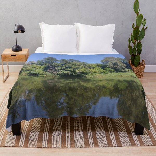 Item preview, Green trees rest at the bluelake  designed and sold by nelllkata.
