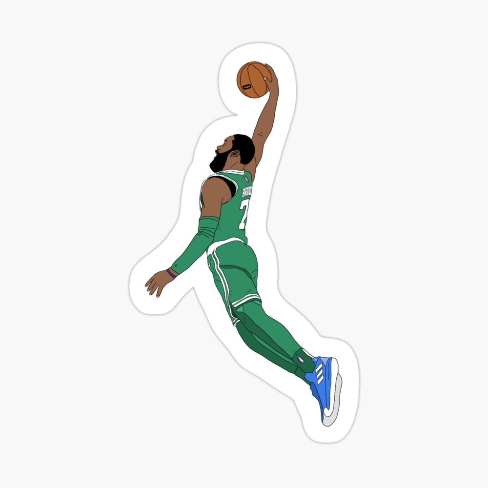 Jaylen Brown Jersey Sticker for Sale by designsheaven