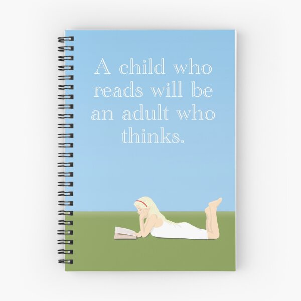 Item preview, A child who reads will be an adult who thinks. designed and sold by ThatsNovelGifts.