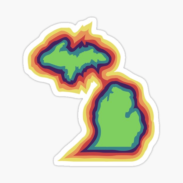 Item preview, Psychedelic Michigan designed and sold by leiderdesign.