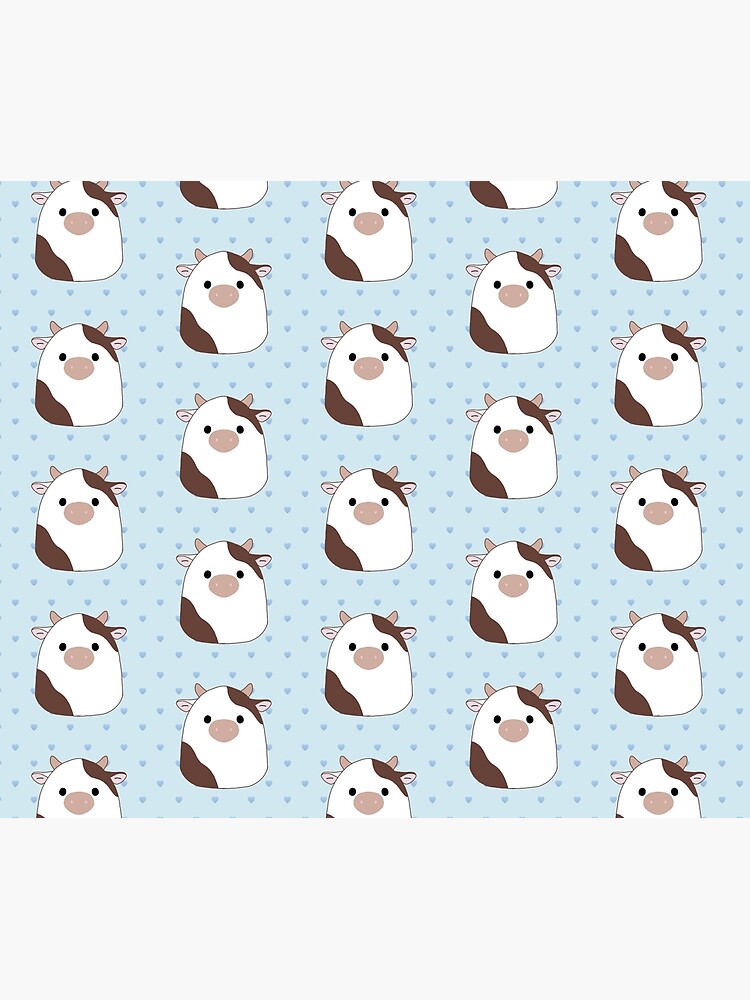 Brown & White Cow Squishmallow by ELY-designs