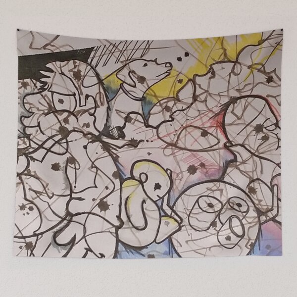 Item preview, Exploring Pareidolia #15 - Colorful Cartoon Abstract Illustration designed and sold by Cullen Siewert.