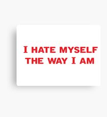 Funny Sarcastic Text Canvas Print