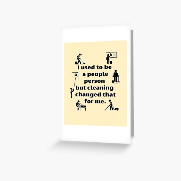 Item preview, People Person Vacuum Mop Duster Broom Cleaning Humor designed and sold by SavvyCleaner.