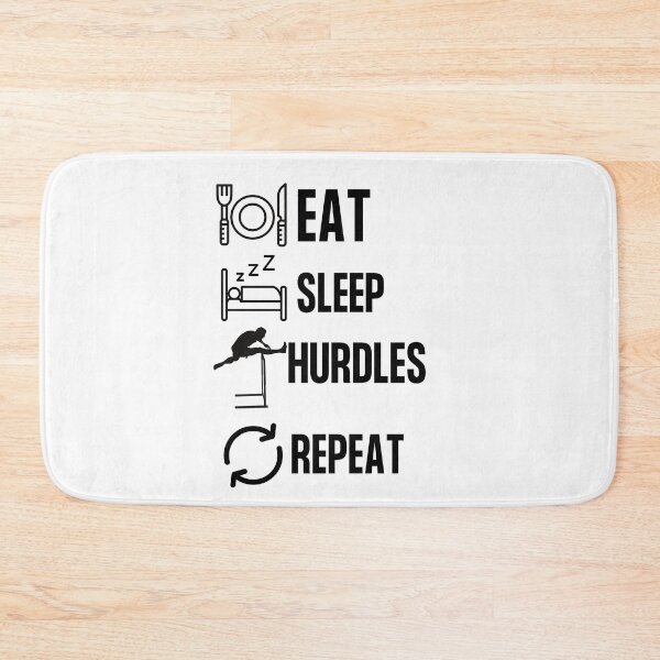 Item preview, eat sleep hurdles repeat designed and sold by MissaMarket.