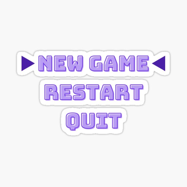 Item preview, New Game? designed and sold by Scorpius11.