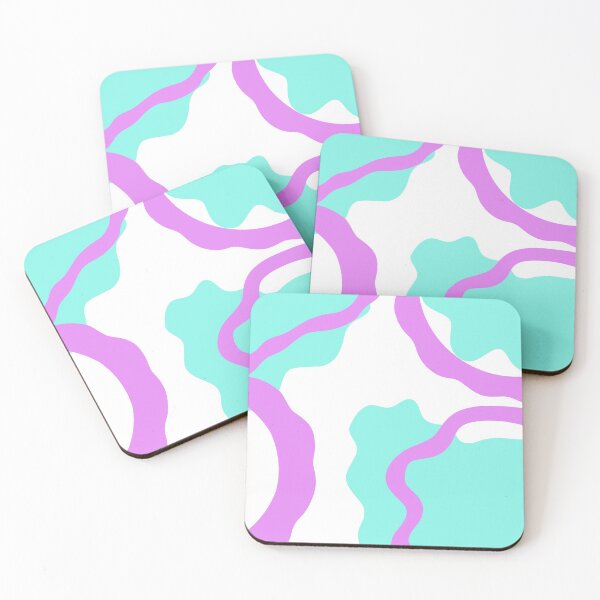 Item preview, Turquoise and Pink Digital Illustration designed and sold by VicIllustrate.