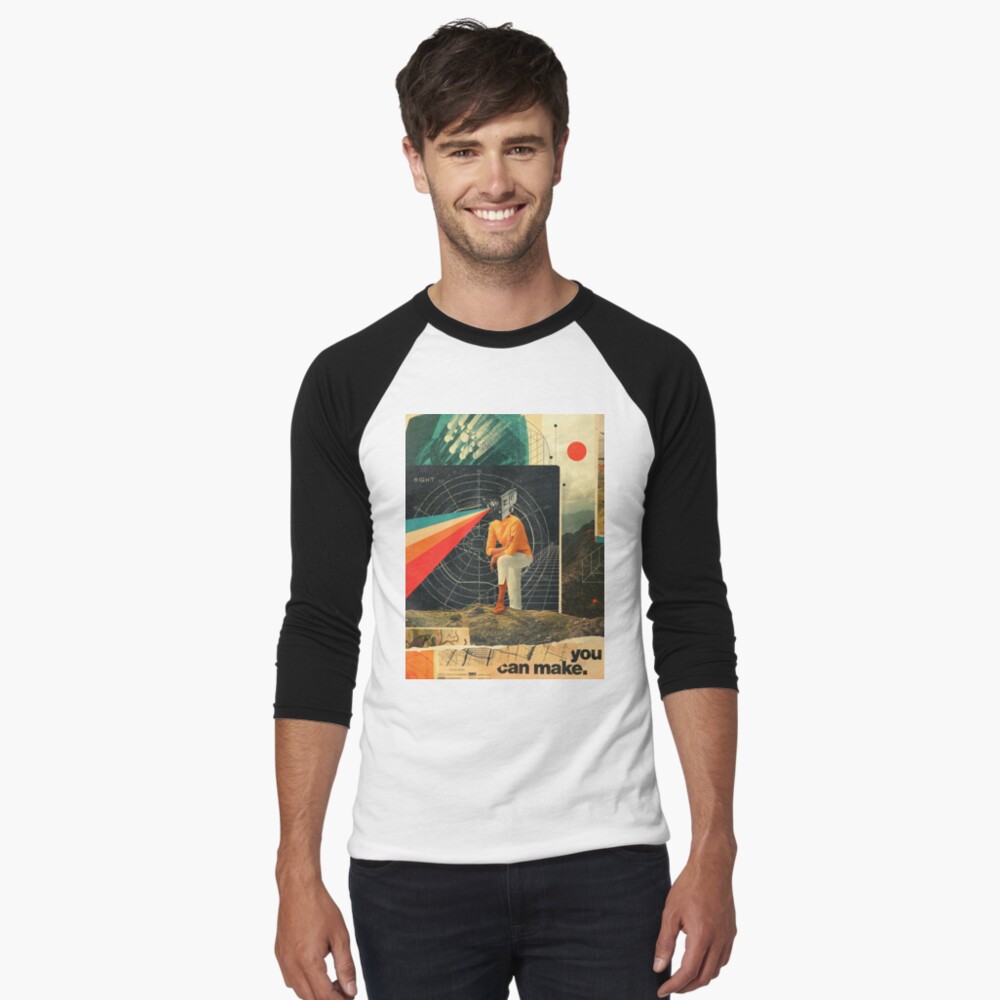 Item preview, Baseball ¾ Sleeve T-Shirt designed and sold by FrankMoth.