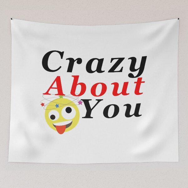 Item preview, Crazy about you with emoji designed and sold by seelya83.