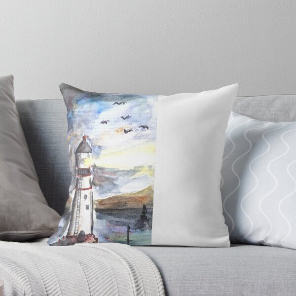 Item preview, Lighthouse watercolor designed and sold by paintinkpenguin.