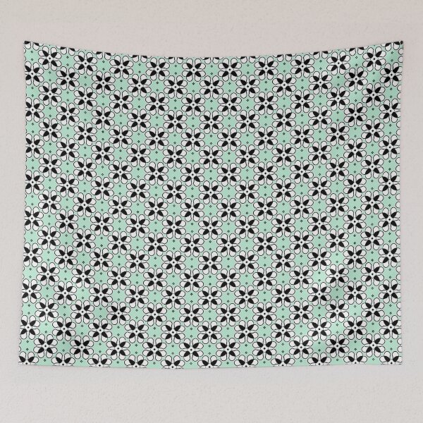 Item preview, Boho Bohemian 70s Floral Geo Pattern designed and sold by mythandframe.