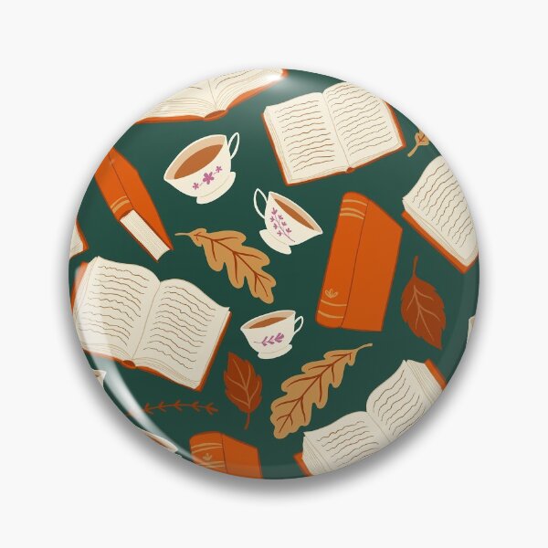 Artikelvorschau, Cottagecore Herbstbücherwurm auf Grün entworfen und verkauft von carabara.