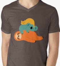 Being Lazy V-Neck T-Shirt