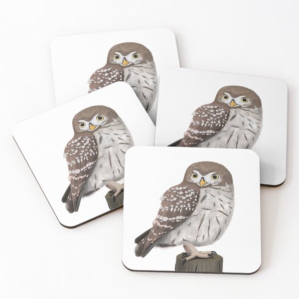Item preview, Owl little owl bird garden bird illustration biologist ornithologist bird lover designed and sold by jz-birds.
