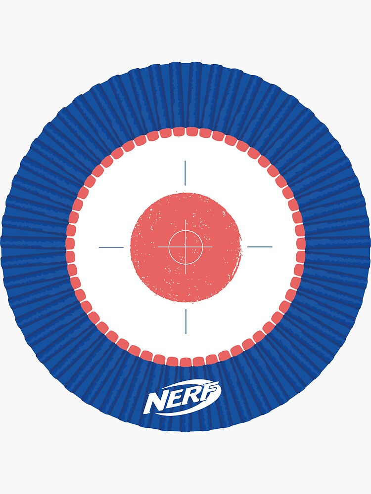 nerf-target-sticker-for-sale-by-extrabold-redbubble for Free Printable Nerf Gun Targets Nerf target