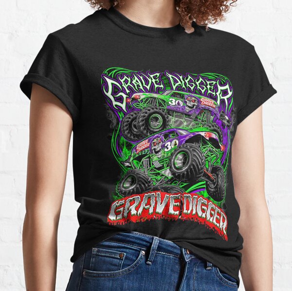 monster jam grave digger monster truck Art Fans Classic T-Shirt