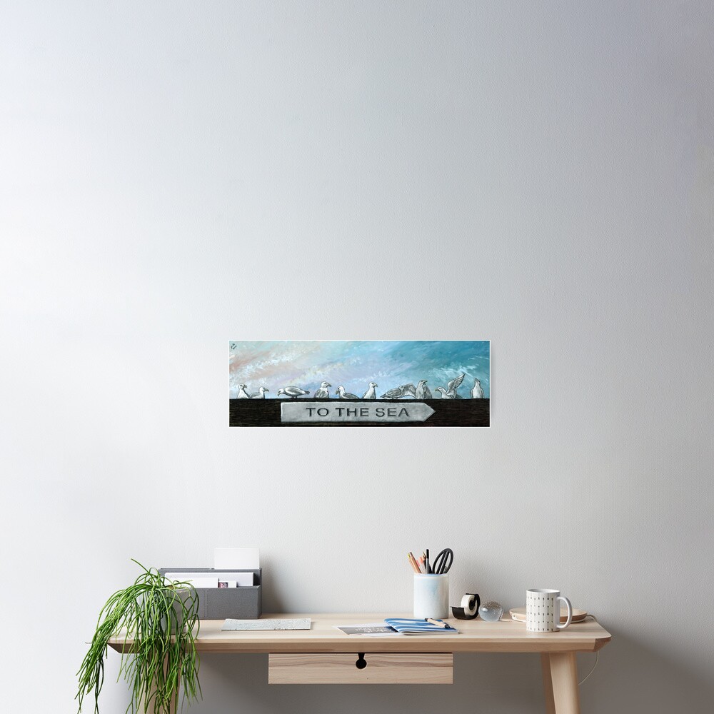 Ten Gulls Poster