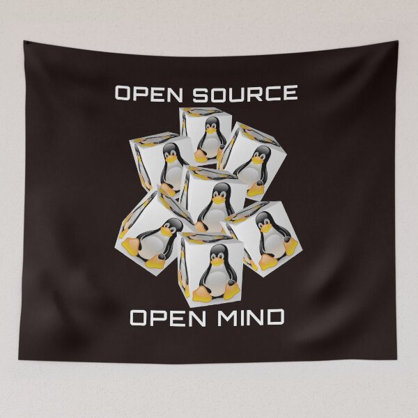 Item preview, Open Source Open Mind, Tux designed and sold by Brad Chambers.