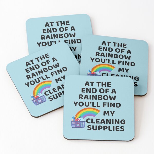 Item preview, At The End Of The Rainbow Fun Cleaning Supplies Housekeeping Lady Gifts designed and sold by SavvyCleaner.
