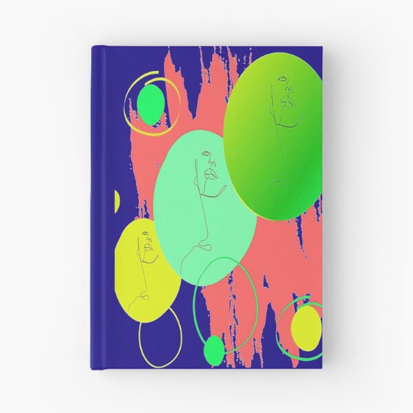 Artikelvorschau, Abstrakte Gesichter, bunte Kreise, abstraktes Kunstdesign, lineares Design, Nr. 3, Pscychedelisch, Arte Abstraco entworfen und verkauft von Adri Barnard.