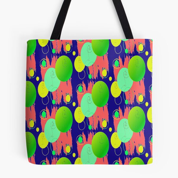 Item preview, Abstract Faces Colorful Circles abstract art design, linear design, nr 3,  Pscychedelic, Arte Abstraco designed and sold by Adri Barnard.
