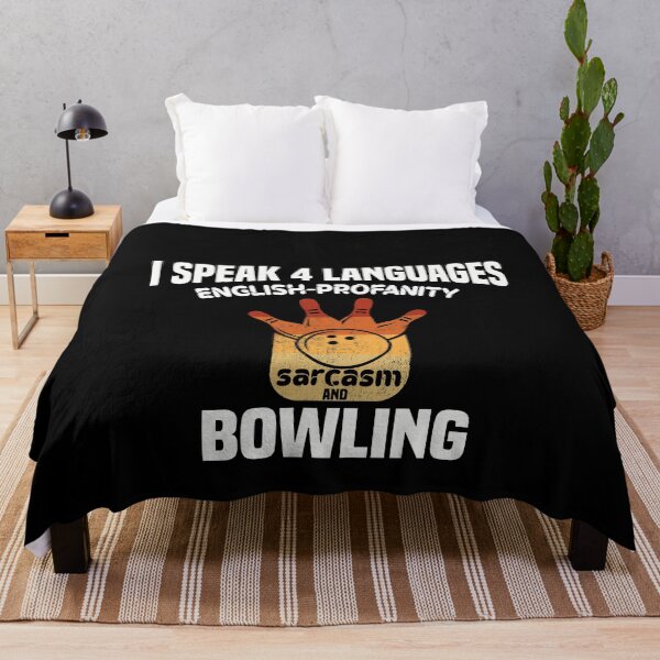 Item preview, I Speak 4 Language English - Profanity Sarcasm And Bowling Sarcasm Joke Bowler Gift designed and sold by NSTeeDesign.