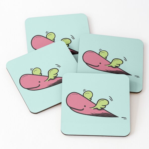 Item preview, Pink flying whale - doodle set 1 designed and sold by fairyflow.