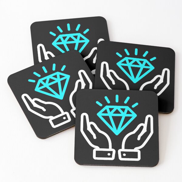Item preview, Minimalist Diamond Hands - White and Diamond Edition *HIGH QUALITY* designed and sold by Alex3214.