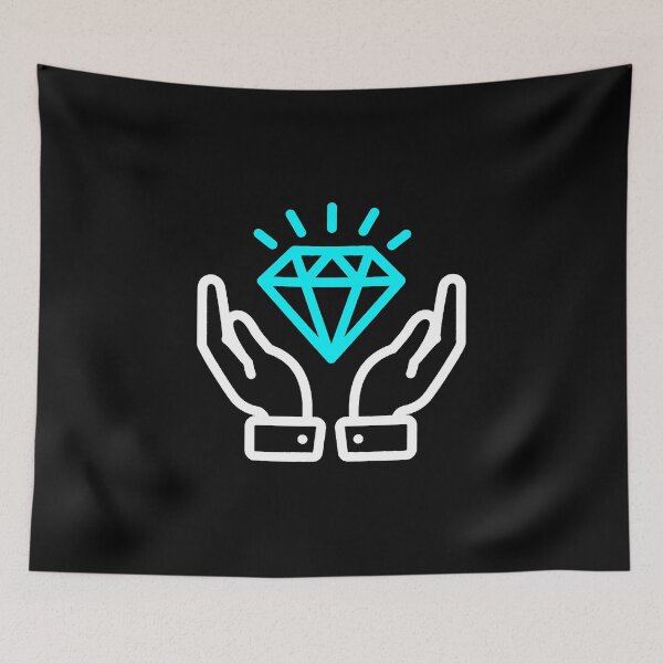 Item preview, Minimalist Diamond Hands - White and Diamond Edition *HIGH QUALITY* designed and sold by Alex3214.
