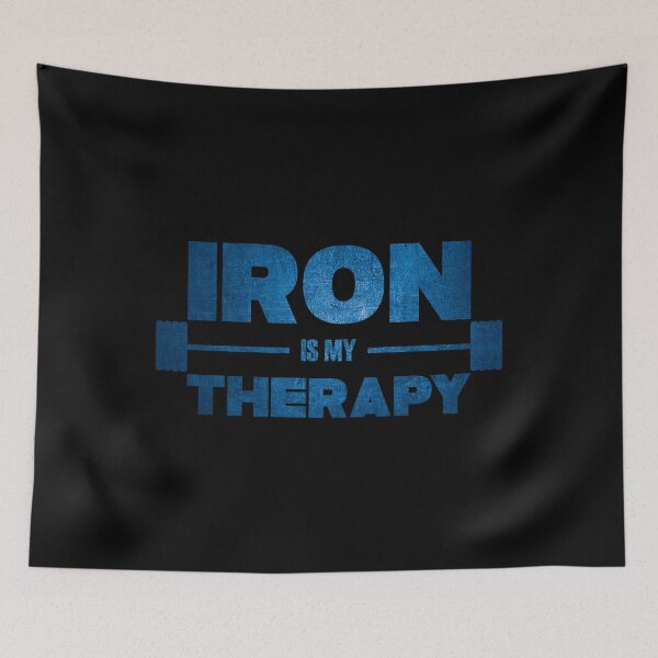 Item preview, Iron Is My Therapy (Blue) designed and sold by Printend _.
