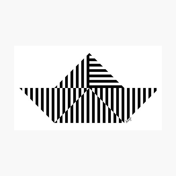 Paper Boat design Photographic Print