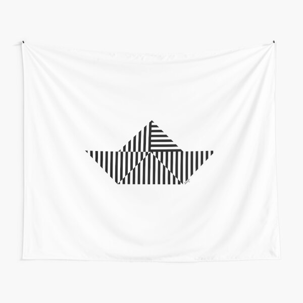 Paper Boat design Tapestry