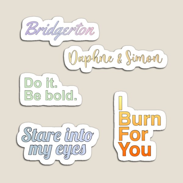 Aperçu de l'œuvre Citations de Bridgerton Pastel Sticker créée et vendue par historyfandoms.