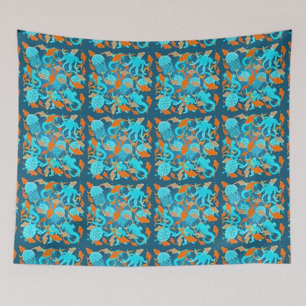 Item preview, Under the ocean with sea creatures designed and sold by designInk.
