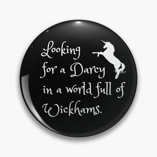Aperçu de l'œuvre Orgueil et préjugés Mr Darcy Wickham Unicorn Black créée et vendue par RTee27.