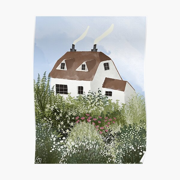 English Countryside Cottagecore Poster