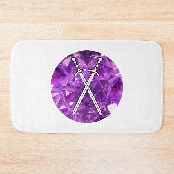Item preview, Crossed crystal swords in a round designed and sold by thatsit-itslit.
