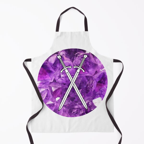 Item preview, Crossed crystal swords in a round designed and sold by thatsit-itslit.