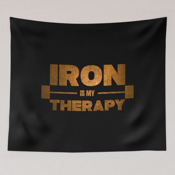 Item preview, Iron Is My Therapy (Gold) designed and sold by Printend _.