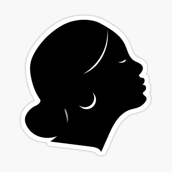 Aperçu de l'œuvre Silhouette féminine noire créée et vendue par Eshka.