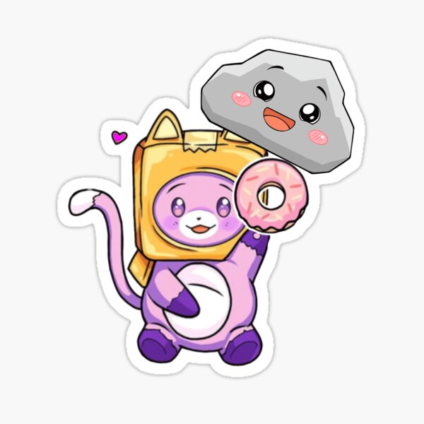 Happy Rocky plushie lankybox Sticker