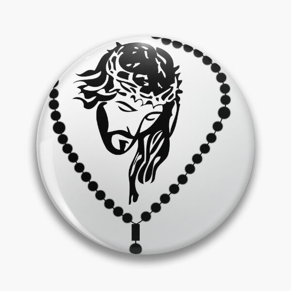 Item preview, Holy Rosary face of Jesus Christ designed and sold by tsunamy.