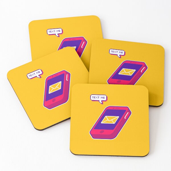Item preview, Smartphone Text Me Message | Bright Isometric Phone Design designed and sold by warmfuzzylogic.