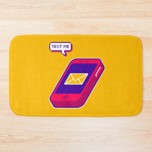 Item preview, Smartphone Text Me Message | Bright Isometric Phone Design designed and sold by warmfuzzylogic.