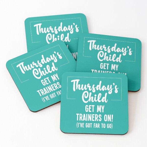 Item preview, Thursday's Child Get Moving designed and sold by VicEllisArt.