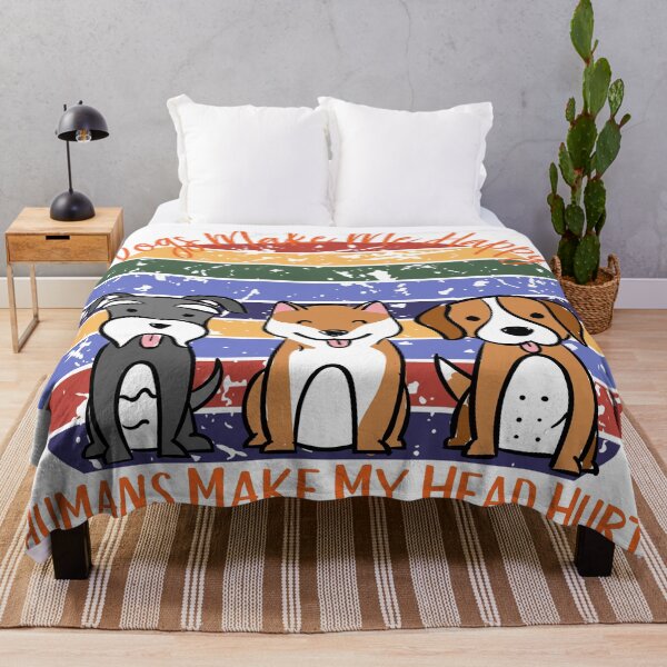 Item preview, dogs make me happy, Humans make my head hurt designed and sold by Barbaroot.